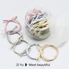20 Peças de Laços Básicos para Cabelo, Cordas Coloridas para Cabelo, Laços Doces e Versáteis, Elásticos, Acessórios de Cabelo, Alta Elasticidade