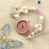 Reloj de Cadena Dulce Estrella Amor Dopamina Leche para Niñas Nicho Lindo Que No Choca Reloj para Estudiantes Damas