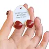 Nuevos Pendientes Geométricos de Rombo Color Borgoña para Otoño e Invierno, Pendientes Sencillos y Versátiles de Esmalte Rojo Ancola de Alta Gama