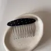 Estilo Coreano Lunares Blancos y Negros Peine Insertado en la Parte Trasera Accesorios para el Cabello de Princesa Nuevos para Mujer 2026 Pinza para el Cabello Peine Lateral Exquisito de Alta Calidad Accesorios para el Cabello