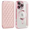 Funda Magnética Transparente Estilo Yadun Xiaoxiangfeng Electroplateada para iPhone 16, Funda de Cuero Tipo Flip Cover para Apple 18Promax