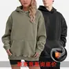 Sudadera con capucha de forro polar lavada de invierno Amazon 450g para hombre y mujer, Sudadera con capucha de forro polar de peso pesado estilo americano al por mayor