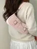 Bolso Cruzado de Hombro Único Estilo Coreano de Moda Versátil para Mujer Diseño de Nicho Color Sólido Bolso de Media Luna Textura Mochila Casual