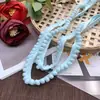 Accesorios de Encaje de Diente de Perro con Bola de Pelo Colorida de Gama Alta Cinturón Decorativo Cinta Tejida Hecho a Mano DIY Accesorios para Ropa Lolita