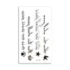 Pegatinas de Tatuaje Simuladas, Pegatinas de Tatuaje Temporales Estilo Fresco con Texto en Inglés, Estilo Oscuro para Cuello, Unisex, Transfronterizo 001~199