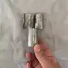 Estante de malla grande de sección de bambú de 25.4 mm, clip metálico antiestático, accesorios para estante de malla de alambre cromado, clips de plástico
