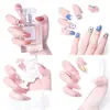 Arte de Unhas Cravejadas com Diamantes, Cola Gelatina Doce Feitas à Mão Unhas Gato Olho Pré-Fabricadas Usáveis, Tiras de Unha Longas Realçadoras de Branco