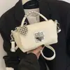 Bolsa de Moda Nueva de Verano Transfronteriza Bolso de Mano Informal de Moda Bolso Pequeño Cuadrado de Hombro Único para Mujer Bolso Cruzado
