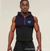 Chal Popular de Co-Branding para Hombre de Youngla con Mallas con Capucha y Diseño de Media Cremallera, Chaleco de Secado Rápido, Transpirable y Elástico