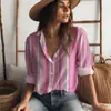 Camisas Amazon Fashion 2025 Europeas y Americanas Primavera y Otoño Transfronterizas Sueltas Estampadas Digitalmente a Cuadros Cárdigan Camisas de Mujer