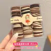 Elásticos de cabelo infantis na cor café com leite para polegar, mini elásticos de alta elasticidade para meninas, duráveis, novo estilo 2026