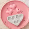 Molde de Silicona con Forma de Corazón, Estrella, Nube y Número para Decoración de Pasteles con Chocolate Fondant y Horneado