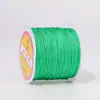 Producción de muestras personalizable OEM No. Hilo de jade 72 50 metros Hilo tejido a mano para manualidades Número de color teñido Material de hilo para abalorios