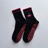 Meias de Yoga Femininas Personalizadas Profissionais Antiderrapantes Pilates com Meia-Calça de Tubarão Meias Esportivas para Chão de Meia-Perna Femininas Atacado