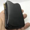 Pulido en seco cristal delgado negro pieza cuadrada grande cuerno de búfalo tabla de raspado pieza cuadrada delgada negra masaje raspado cuidado de la salud 9.5 x5.5