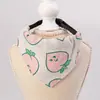 Bufanda Triangular para Gato con Cuello Ajustable de Dibujos Animados Estilo Japonés Toalla Triangular Suministros para Gatos Linda Algodón Lino Deslizante Toalla