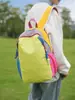 Mochila Esportiva de Montanhismo para Exterior, Mochila Esportiva Color-Blocking Patchwork Dopamina, Mini Mochila de Viagem Impermeável Feminina, Fashionável