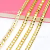 Al por Mayor Spot Cadena de Hoja de Diamante Dorado Cadena de Bollo Dorado Accesorios Decorativos para Escote de Ropa DIY Accesorios de Joyería