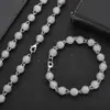 Cadena de Zirconia de 8 mm Hip-Hop Transfronterizo Europeo y Americano Collar para Hombre Venta al por Mayor Accesorios Más Vendidos Pulsera Personalizada Joyería