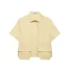 Fabricante de ropa de mujer transfronterizo al por mayor primavera 2026 nueva camisa corta de bolsillo estilo callejero y falda midi de ropa de trabajo