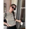 Moda de Hong Kong e Americana/Estilo Menina Rica de Hong Kong e Americana Camisa Polo Malha Respirável Curta Manga Curta T-Shirt Nova Primavera/Verão 2026