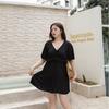 Traje de Banho Peça Única Estilo Novo 2026 para Mulheres, Emagrecedor e que Esconde a Barriga, Corte Solto Coreano, Moda Praia Conservadora Plus Size para Mulheres Curvilíneas, Traje de Banho Duas Peças