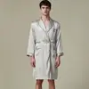 Yaoting Amazon Ropa Portátil de Seda Hielo Seda Hielo Pijama para Hombre Bata de Manga Larga Ropa para el Hogar Venta al por Mayor Wp032