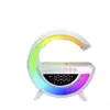 Altavoz Bluetooth G3401 Carga Inalámbrica Reloj Despertador Luz Ambiental de Colores Luz de Escritorio para el Hogar Luz Nocturna Fábrica