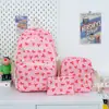 Mochila de Tres Piezas Estilo Japonés Ins para Chicas de Secundaria y Estudiantes Universitarias, Mochila de Gran Capacidad, Mochila Ligera de Viaje, Moderna