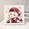 Animación de Dibujos Animados Nueva Pintura de Diamantes Kuromi DIY Juguetes de Pintura de Diamantes Hechos a Mano para Niños con Marco de Fotos Mesa Regalo