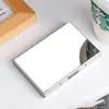 Caja de tarjetas Directa de fábrica caja de tarjetas de acero inoxidable transfronteriza caja de tarjetas de crédito caja de tarjetas de banco de acero inoxidable negro portatarjetas de metal