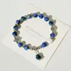 Pulsera de Cerámica Jingdezhen Nueva Pulsera de Cerámica China Joyería Estudiante Estilo Tíbet Cuerda Trenzada a Mano Puesto Regalo para Estudiante