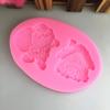 Molde de Silicona para Casa de Madera de Papá Noel Molde para Pastel de Papel de Aluminio Hecho a Mano Molde para Pastel de Papel Herramienta de Papel de Aluminio Molde para Pastel