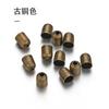 100 Piezas colgante de borla con tapa, extremo de cuerda de cuero con agujero, cuentas de crimpado, tapa de copa, accesorios para joyería DIY, al por mayor