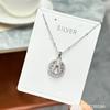 Collar de Plata Esterlina S925 para Mujer Colgante de Calabaza Fulu Calado Cadena Clavícula Retro Nueva Moda Chinoiserie Colgante de Alta Gama
