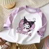 Camiseta de Segunda Pele Infantil Estilo Outono para Crianças Pequenas, Camiseta de Manga Longa, Nova Tendência Outono 2023 Estilo Celebridade da Internet Top Primavera e Outono Atacado