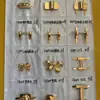 Accesorios Decorativos de Correa de Cuerda Estilo Lujo Ligero, Acabado de Correa de Cuerda, Cola de Cuerda con Forma de Uña, Colgante de Tirador Dorado con Punta Cuadrada Nanxu