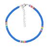 Europa e Estados Unidos pulseira de tornozeleira de cerâmica macia colorida mix and match amizade DIY Boêmia usando pulseira de tornozeleira