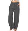 Calças de Yoga Largas Casuais de Algodão e Linho Transfronteiriças Europeias e Americanas 2024 Amazon Ebay Aliexpress Wish para Mulheres