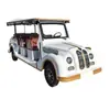 Coche Eléctrico de Cuatro Ruedas Vintage para Turismo de 8-11 Plazas, Autobús Lanzadera para Atracciones Turísticas, Coche de Recepción para Tours Panorámicos de Hotel