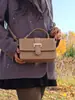 Bolso Cuadrado Pequeño Nuevo Retro Transfronterizo con Tapa abatible para Mujer, Bolso de Mano Tejido de Moda y Elegante, Versátil para Hombro o Cruzado