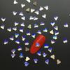 Red de celebridades tiembla con taladro de uñas 144 taladro de cristal luz de luna azul luminoso fondo plano forma especial Super Flash taladro de vidrio