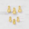 Atacado de fábrica acessórios para joias semiacabados material pingente de gota d'água dourada pingente para colar pulseira brinco diy
