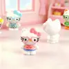 Micro-paisaje Gafas Gato KT Gatito Adornos Resina Adornos de Escritorio Cultural y Creativo Sanación Lindo Adorno DIY Accesorios