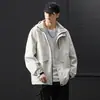 Jaqueta Grossa Forrada com Lã para Homens, Estilo Jovem, Nova, Impermeável, Outono e Inverno 2026