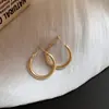 Pendientes Ovalados Simples de Aguja de Plata Transfronterizos Europeos y Americanos, Pendientes Personalizados de Moda, Lujo Ligero, Pendientes de Gama Alta, Diseño de Nicho