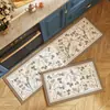 Tapetes de cocina estilo francés transfronterizos, absorbentes, engrosados, resistentes a las manchas y antideslizantes, tapetes de cocina largos en tira y tapetes de entrada