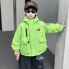 Jaqueta de Trabalho Infantil para Primavera e Outono, Conjunto Elegante de Duas Peças Estilo Coreano para Crianças, Roupas da Moda para Meninos Jovens, Comércio Exterior