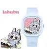 Al por mayor del fabricante Cuadrado Labubu Bubble Mart Decoración de Reloj Silicona Cuarzo Estudiante Tailandia Transfronterizo Dibujos Animados