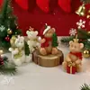 Novos Enfeites de Natal Urso Vela Presente Fofo Vela de Natal Decoração de Mesa Atmosfera Caixa de Presente